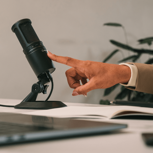 מיקרופון למחשב קונדנסר מדגם Audio-Technica AT2020USB-X