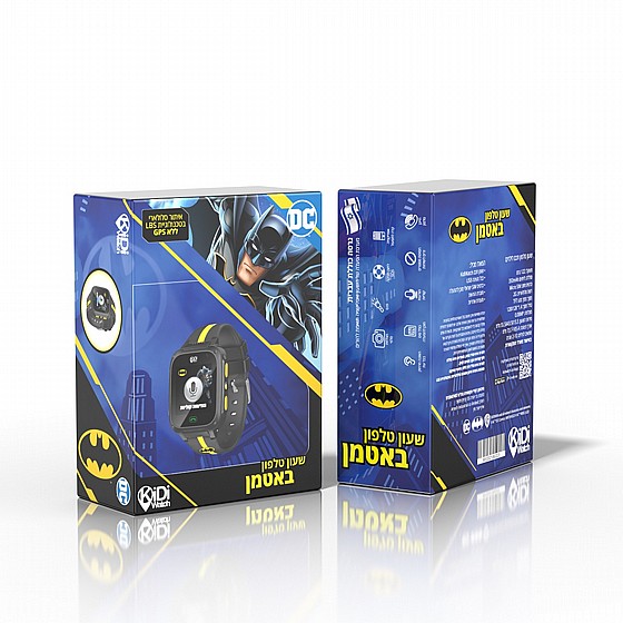 שעון חכם לילדים KIDI WATCH Batman ללא GPS בצבע שחור