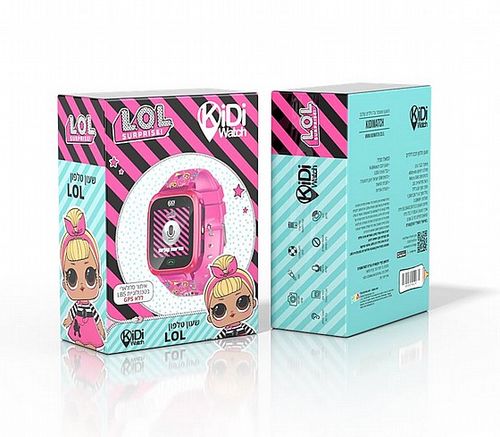 שעון חכם לילדים KIDI WATCH LOL ללא GPS צבע ורוד