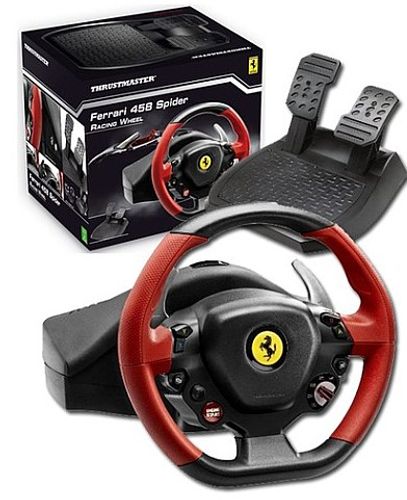 הגה FERRARI458 ל SPIDER XBOX S/X מבית THRUSTMASTER לאקס בוקס יבואן רשמי