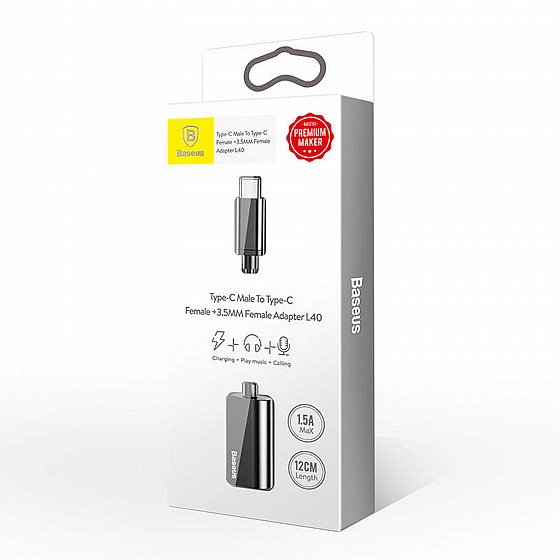 Baseus Type-C 3.5mm Adapter L40 מתאם