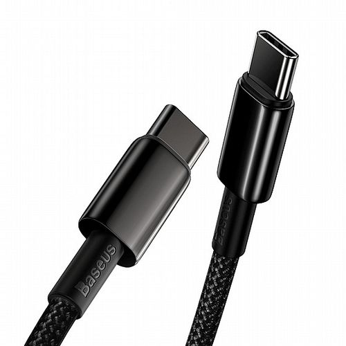 Baseus Data Cable Type-C To Type-C 100W 1M שחור