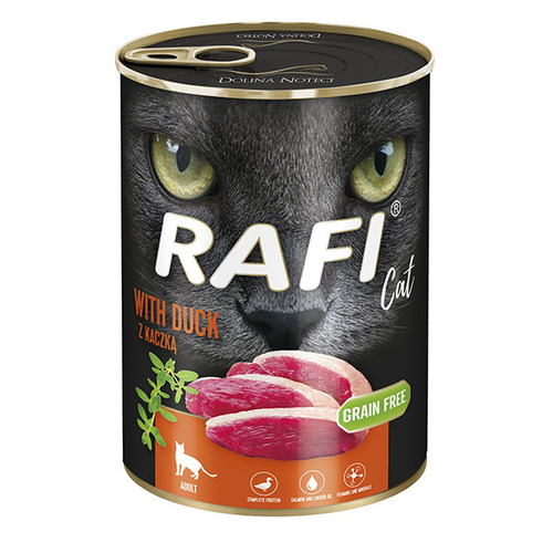 RAFI - שימורי חתול פאטה ברווז 400 גרם