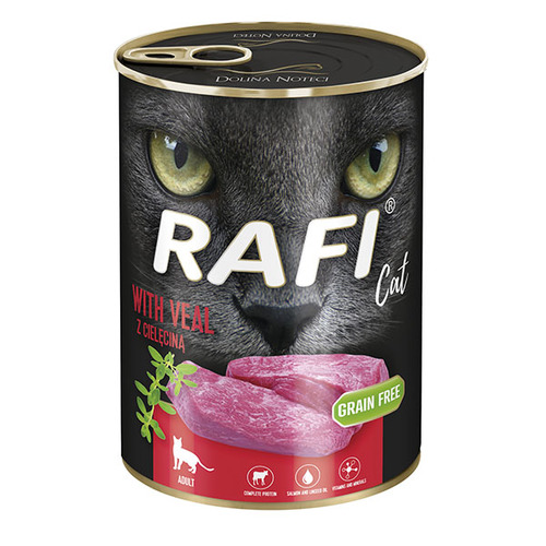  RAFI - שימורי חתול עגל 400 גרם
