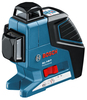 פלס היקפי 3 מעגלים בוש BOSCH GLL3-80 + תושבת BM1