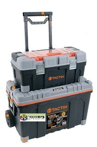 ארגז כלים דו קומתי על גלגלים 320308 TACTIX