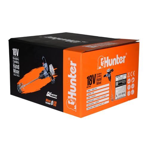 מערבל צבע נטען 18V  BrushLess כולל מוט עירבול 100901-001 Hunter[ גוף בלבד ]