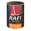 RAFI - שימורי כלב - ברווז אוכמניות וחמוציות 400 גרם