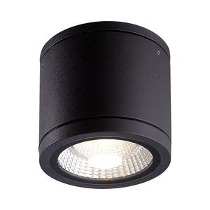 גוף תאורה צילינדר שחור IP65 TOP 22W, אור חם Nisko