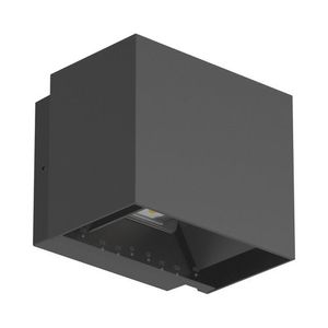 גוף תאורה צמוד קיר זווית משתנה 15°~120° שחור U&D GLOW 10W אור חם IP65 Nisko
