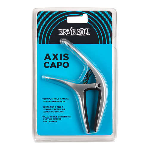 קאפו צבע כסף Ernie Ball Axis Dual Radius Capo Silver