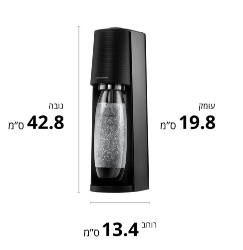 מכשיר סודה סטרים שחור SodaStream TERRA