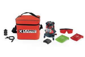 פלס לייזר היברידי משולב ירוק ואדום 875RG Hybrid KAPRO