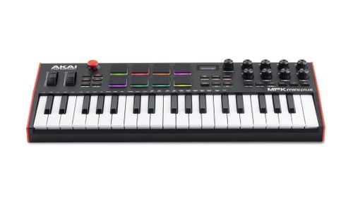 זוית נוספת Akai Pro MPK mini plus midi keyboard angle bottom