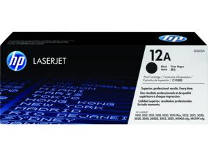 טונר שחור מקורי HP Q2612A 12A (הספק 2,000 דף)