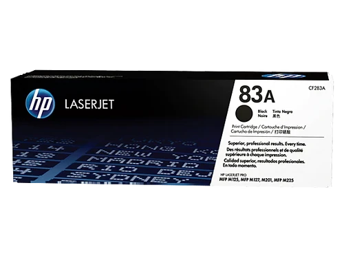 טונר שחור מקורי HP CF283A 83A (הספק 1,500 דף)