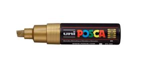 טוש אקרילי פוסקה PC-8K - זהב POSCA