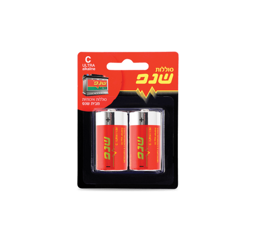 זוג סוללות דגם C שנפ	