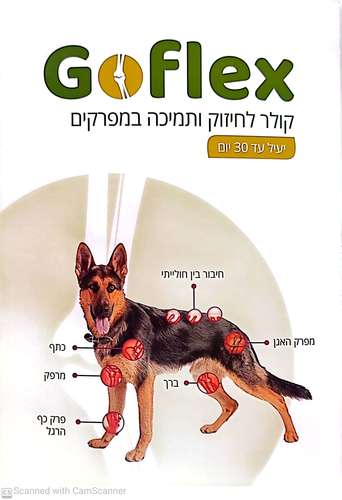 goflex-קולר גופלקס למפרקים לכלב מעל 8 ק”ג