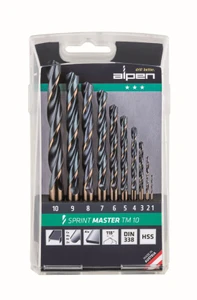 סט 10 מקדחים למתכת ALPEN – TM10 HSS Sprint Master