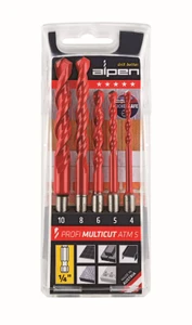 סט מקדחים לכל מטרה אוניברסלי (כניסה ביט) ALPEN MultiCut ATM 5 Profi