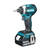 מברגת אימפקט נטענת בראשלס + 2 סוללות MAKITA DTD154 BL 18V 1.5Ah