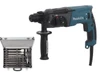פטישון חשמלי שלושה מצבים MAKITA HR2470 780W + סט מקדחים sds 