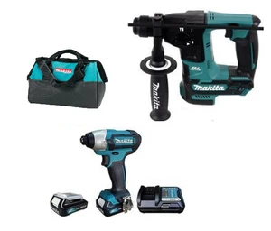 סט נטען 12V פטישון + מברגת אימפקט + 2 סוללות MAKITA CLX DR 1.5Ah