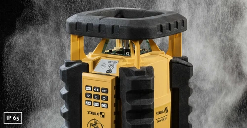 סט פלס לייזר LAR 350 מסתובב מקצועי עד 800 מטר טווח+ חצובה וגלאי Stabila  IP65