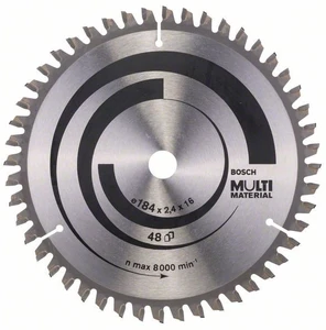 להב Multi Material לעץ ואלומיניום "7.25 (184 מ"מ) - 48 שיניים Bosch 2608640506