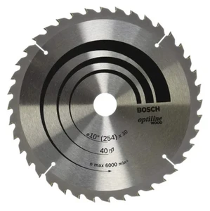 להב Optiline Wood לעץ "10 (254 מ"מ) - 40 שיניים Bosch 2608640907