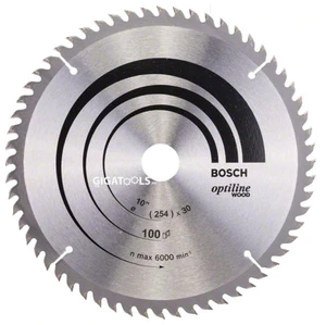 להב Optiline Wood לעץ "10 (254 מ"מ) - 100 שיניים Bosch 2608640910