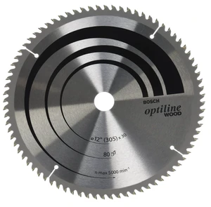 להב Optiline Wood לעץ "12 (305 מ"מ) - 80 שיניים Bosch 2608640922