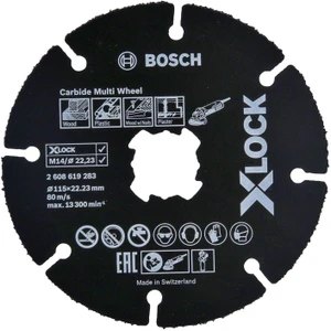 להב קרבון למשחזת "4.5 לחיתוך עץ ופלסטיק BOSCH XLOCK 2608619283