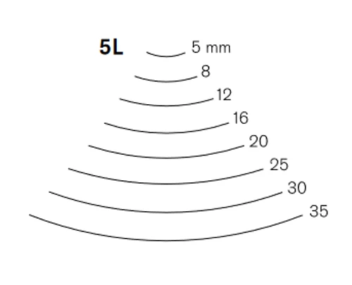 מפסלת ארוכה מכופפת - דגם  Pfeil 5L/8