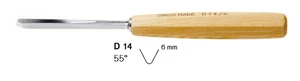מפסלת ישרה בצורת V - זווית מעוגלת- דגם  Pfeil D14/6