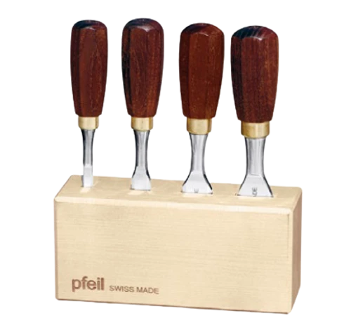  סט מפסלת נגרות קצרות 4 חלקים - דגם Pfeil Bch 4er