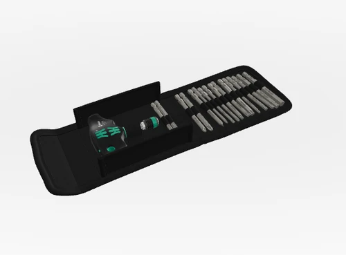 ידית T רצ'ט 80 שיניים - דגם 05023471001, Wera Kraftform Kompakt 400 RA Set 1