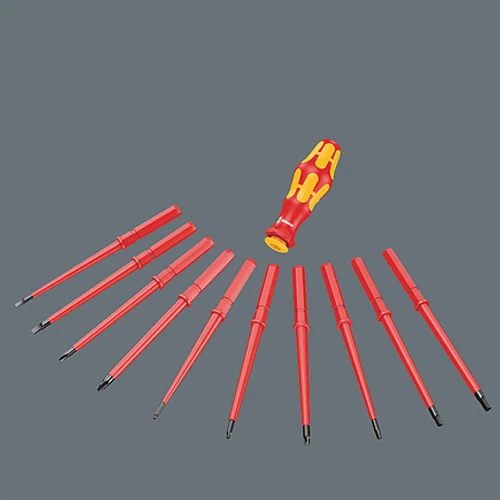 סט מברגי חשמל מתחלפים - דגם 05003471001, Wera Kraftform Kompakt VDE 18 Universal 1