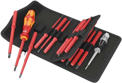 סט מברגי חשמל מתחלפים - דגם 05003474001, Wera Kraftform Kompakt VDE 16 Universal 1