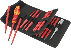 סט מברגי חשמל מתחלפים - דגם 05003474001, Wera Kraftform Kompakt VDE 16 Universal 1