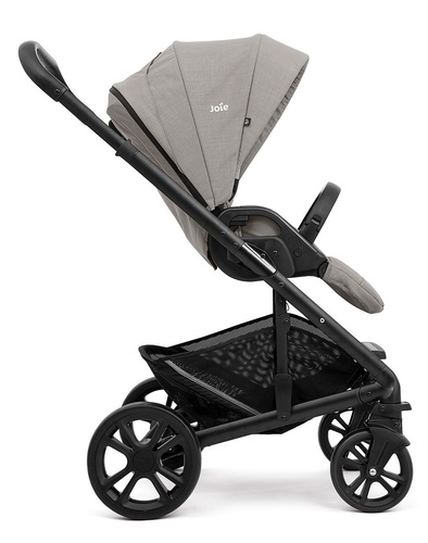עגלה משולבת כולל אמבטיה+ טיולון+ סלקל דגם Chrome-Pebble- אפור בהיר