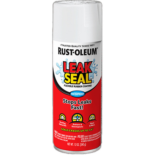 ספריי ציפוי גומי לאיטום גוון לבן RUST OLEUM LEAK SEAL