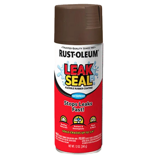ספריי ציפוי גומי לאיטום גוון חום RUST OLEUM LEAK SEAL
