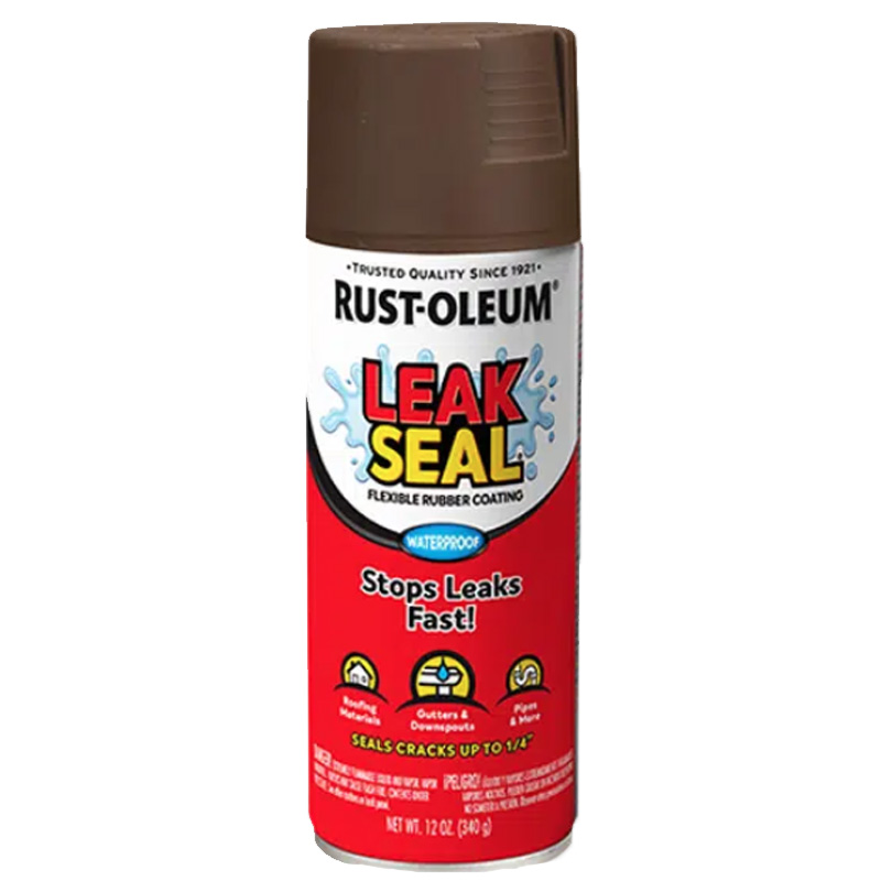 ספריי ציפוי גומי לאיטום גוון חום RUST OLEUM LEAK SEAL