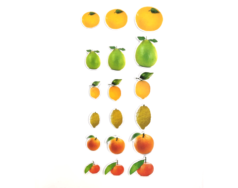 מדבקות סול - פירות הדר - 72 יח'