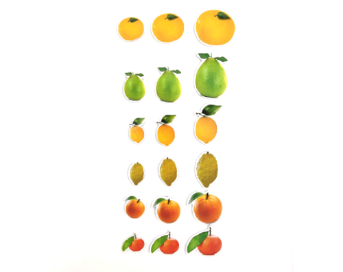 מדבקות סול - פירות הדר - 72 יח'
