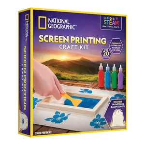 ערכת יצירה לילדים: יסודות ההדפסה על בד עם 20 עיצובים מוכנים לשימוש