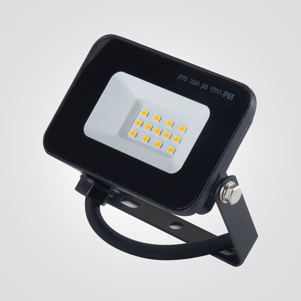 פנס הצפה צבעוני שחור 10W 220V כחול