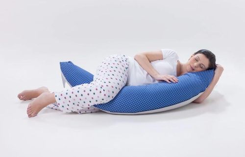 כרית הריון והנקה נושמת עם מילוי היפו-אלרגני NUVITA DREAM WIZARD - אפור כוכבים נוביטה